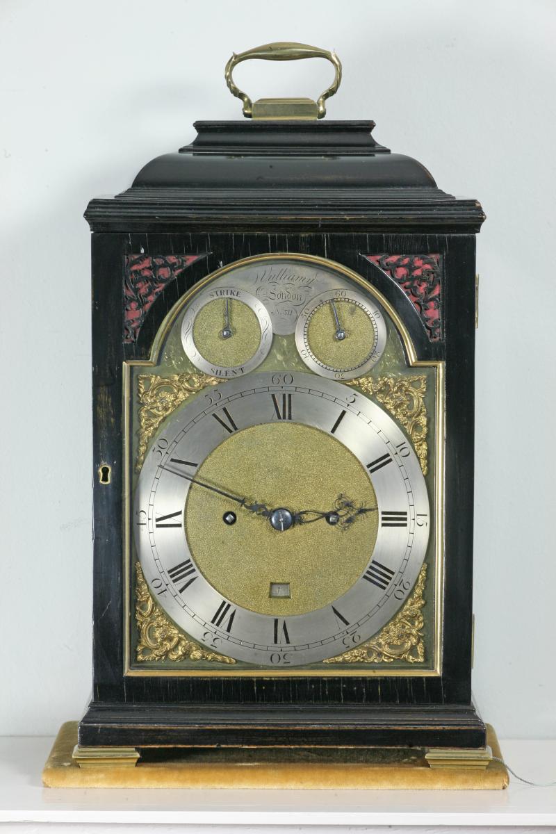 Benjamin Vulliamy London No 311 Ebonised Shallow Bell Top Bracket Clock Bada